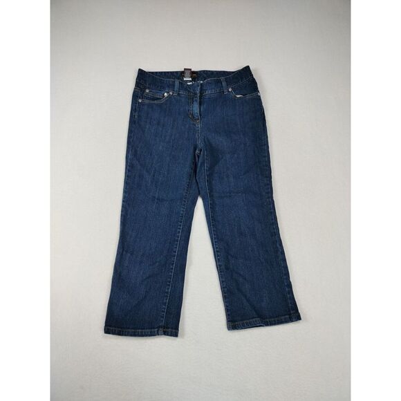 Dana Buchman Jeans Womens 4 Blue Denim‎ Signature Minimalist Normcore Classic - Picture 1 of 10